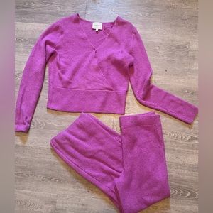 2 Piece Purple Sweater set